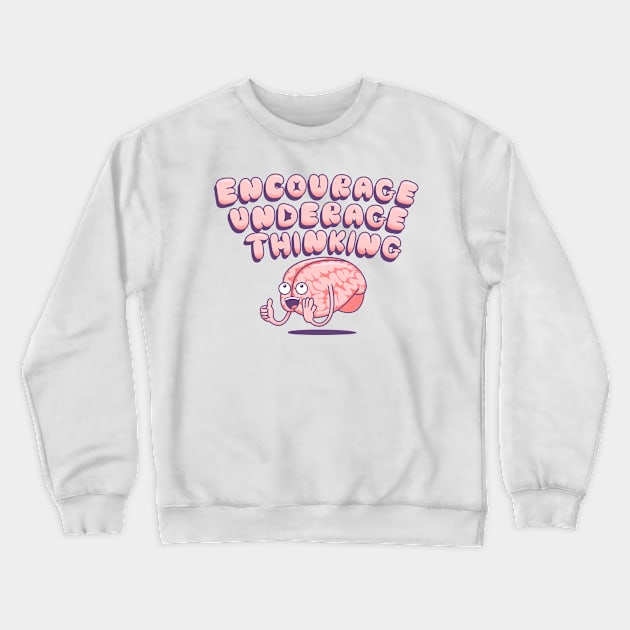 For The Kids Crewneck Sweatshirt by SteveOramA